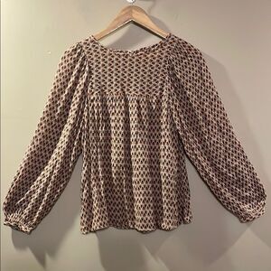 Patterned LOFT Blouse